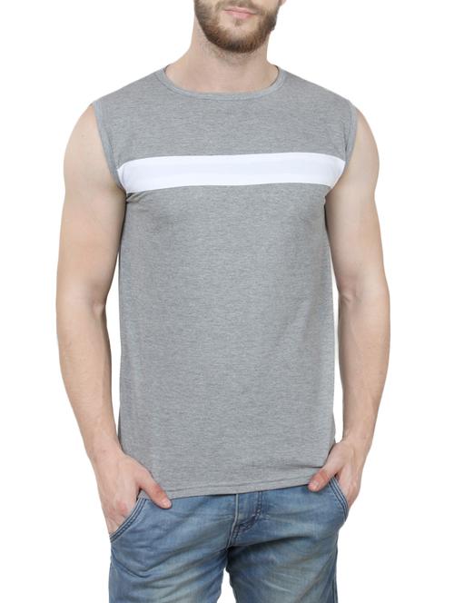 grey cotton t-shirt - 13771650 - Very Small Image - 1