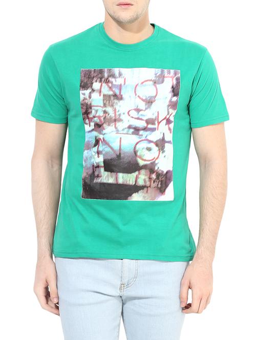 green cotton t-shirt - 13772085 - Very Small Image - 1