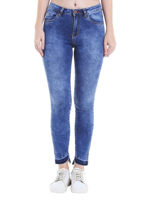 dark blue acid wash denim jeans - 13772978 - Very Small Image - 1