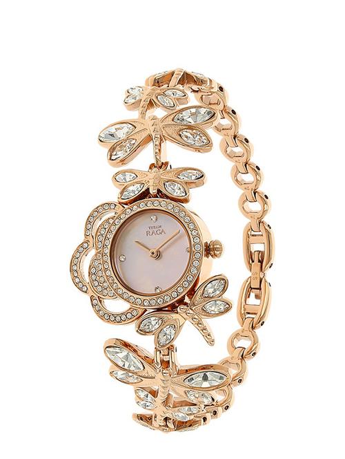 titan white dial analog watch for women - 95011wm02 - 13773145 - Very Small Image - 1