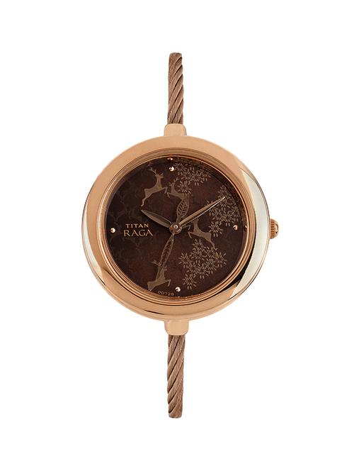 titan brown dial analog watch for women - 2532wm01 - 13773155 - Very Small Image - 1