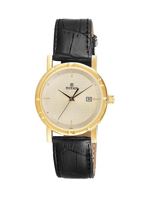 titan gold dial analog watch for men - 1639yl01 - 13773221 - Very Small Image - 1