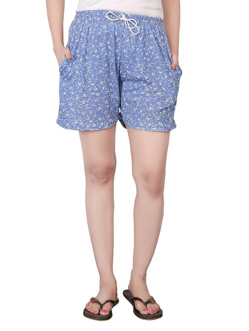 blue cotton shorts - 13773655 - Very Small Image - 1