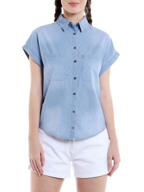 blue denim shirt - 13773943 - Very Small Image - 1