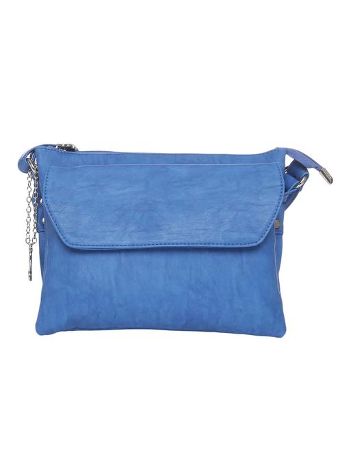 blue leatherette regular sling bag - 13775796 - Very Small Image - 1