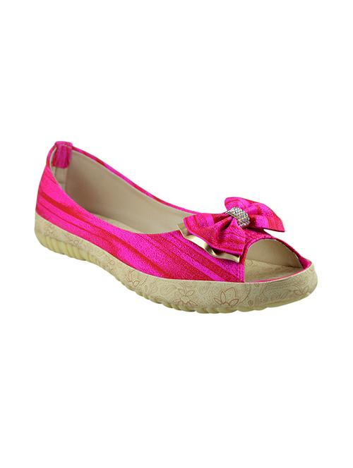 pink fabric slip on sandals - 13776124 - Very Small Image - 1