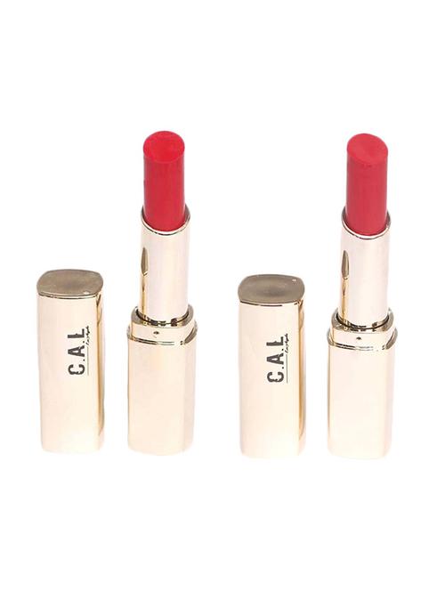 c.a.l los angeles intense matte lipstick - combo of crimson red & daark pink 3.5 g (shade # 20-21) - 13776502 - Very Small Image - 1