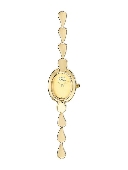 titan gold dial  analog watch for women - 2544ym01 - 13777236 - Very Small Image - 1
