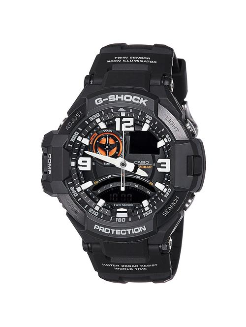 casio black dial  analog watch for men - g435 - 13777242 - Very Small Image - 1