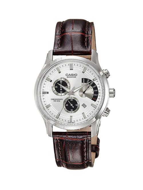 casio white dial  chronograph watch for men - bs062 - 13777302 - Very Small Image - 1