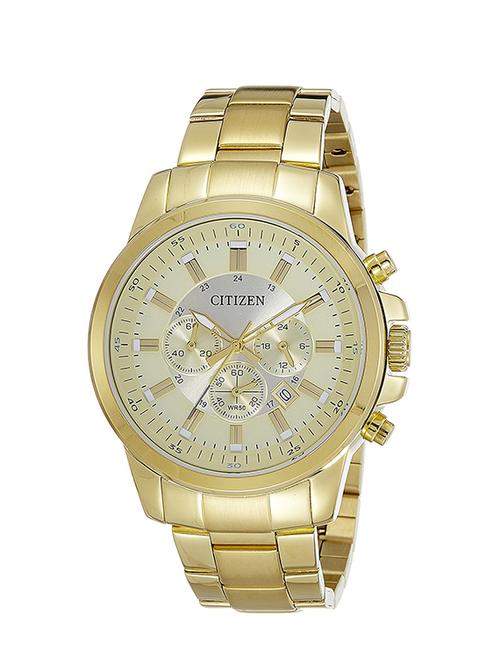 citizen gold dial  chronograph watch for men - an8082-54p - 13777309 - Very Small Image - 1