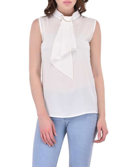 women's straight mock neck top - 13777757 - Very Small Image - 1