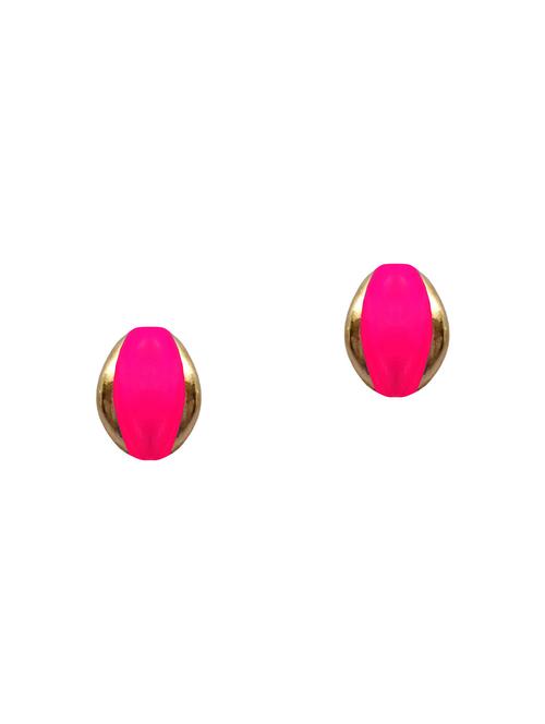 pink  studs earrings - 13780216 - Very Small Image - 1