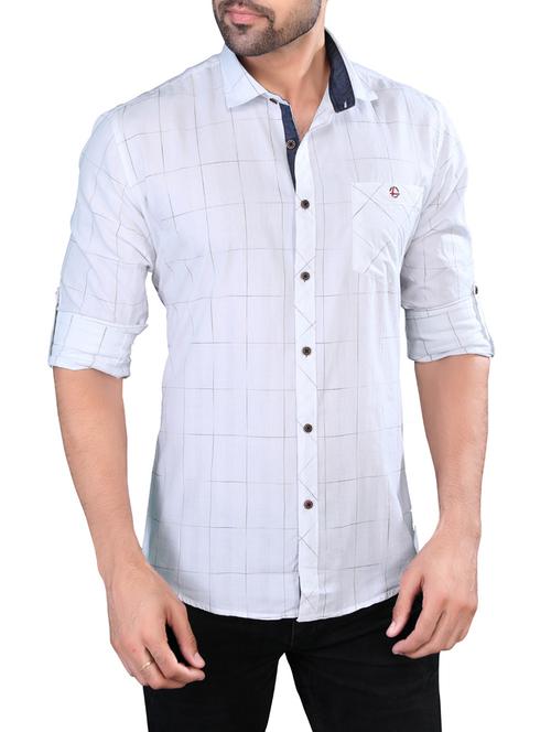 white cotton casual shirt - 13780387 - Very Small Image - 1