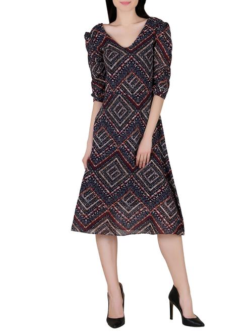 black georgette dress - 13780400 - Very Small Image - 1