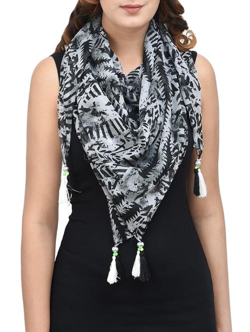 black chiffon scarf - 13786562 - Very Small Image - 1