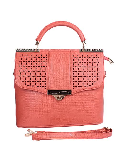 pink leatherette regular handbag - 13787966 - Very Small Image - 1