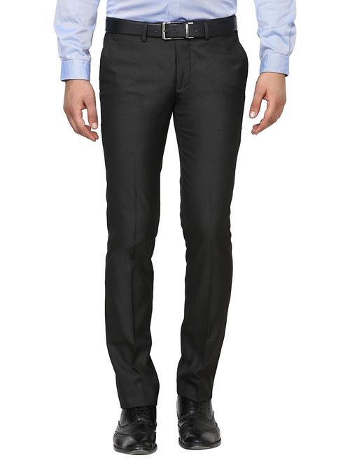 black polyester chinos casual trouser - 13788011 - Very Small Image - 1