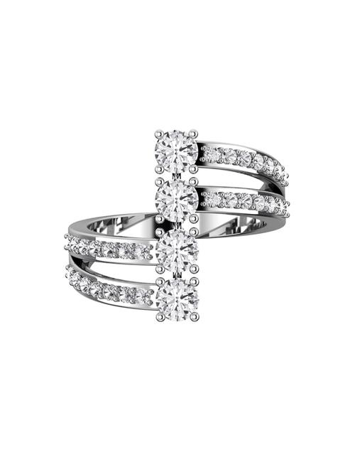 white silver ring - 13788060 - Very Small Image - 1