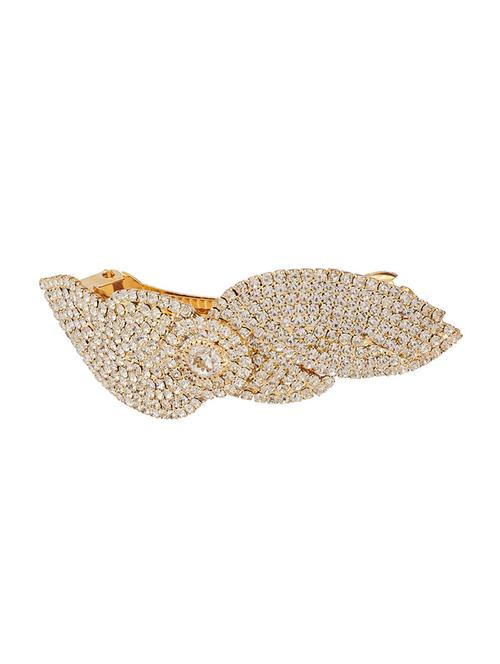designer studded back hair clip - 13788725 - Very Small Image - 1
