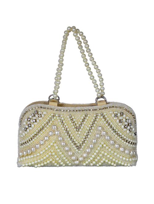 white polyester ethnic clutch - 13793863 - Very Small Image - 1