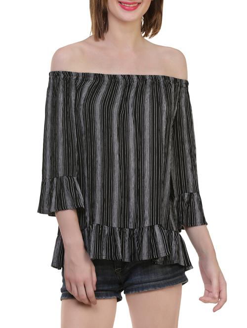 black striped rayon top - 13795856 - Very Small Image - 1