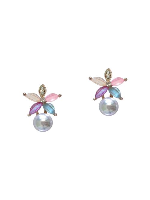 multi colored  studs earrings - 13795862 - Very Small Image - 1