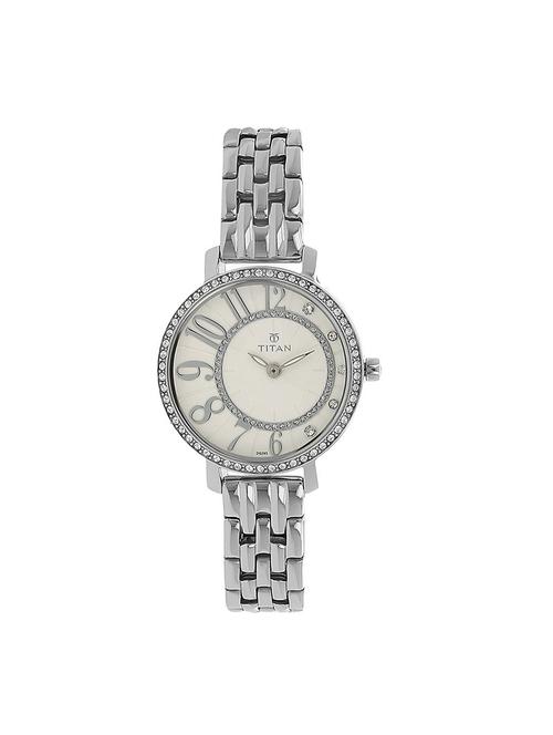 titan silver dial analog watch for women - 95041sm01 - 13796488 - Very Small Image - 1