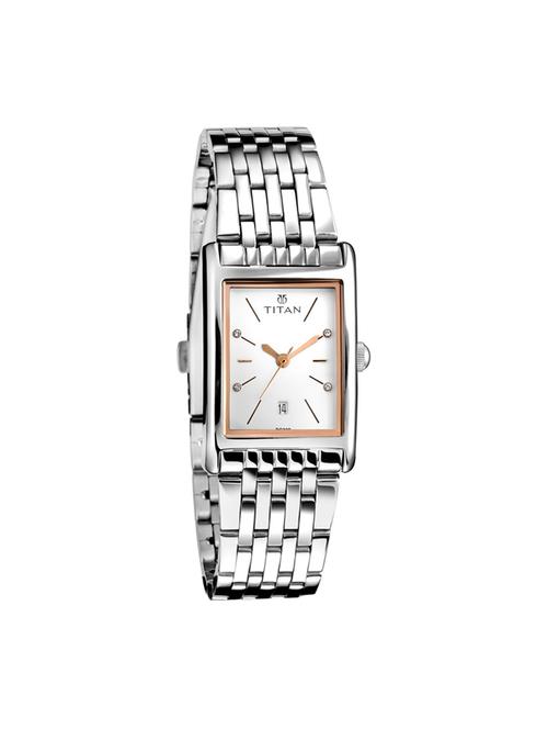 titan white dial analog watch for women - 2568sm01 - 13796500 - Very Small Image - 1