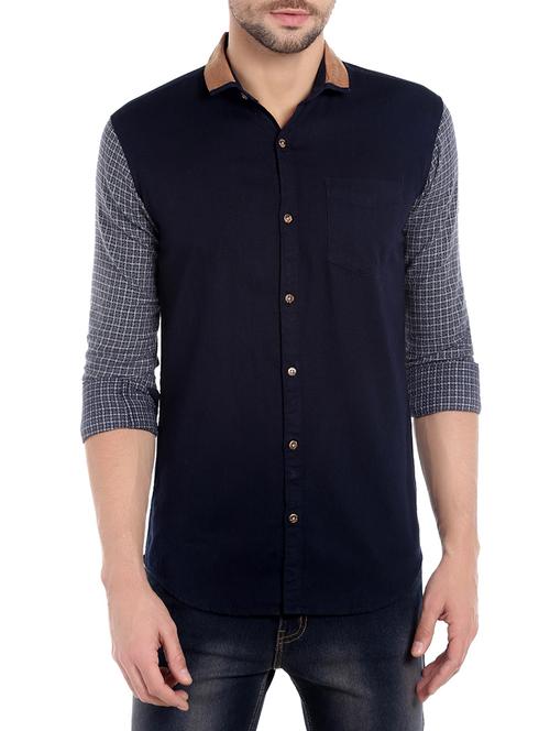black cotton casual shirt - 13797595 - Very Small Image - 1