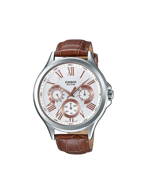 casio white dial analog watch for men - a1052 - 13800007 - Very Small Image - 1