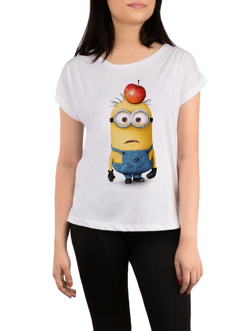 white printed regular tee - 13800545 - Very Small Image - 1