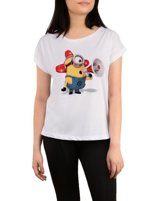 white printed regular tee - 13800547 - Very Small Image - 1