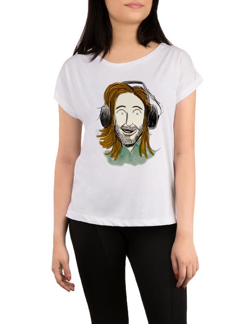 white printed regular tee - 13800555 - Very Small Image - 1