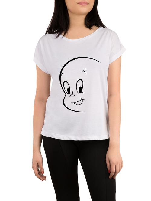 white printed regular tee - 13800669 - Very Small Image - 1