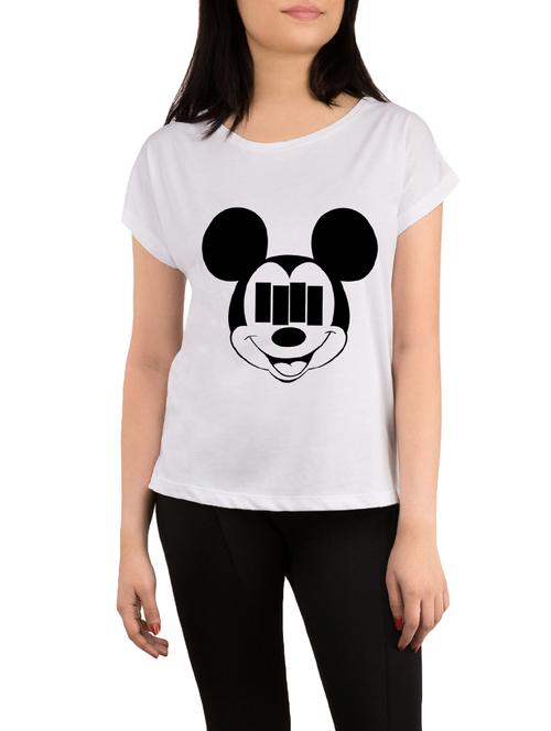 white printed regular tee - 13800691 - Very Small Image - 1