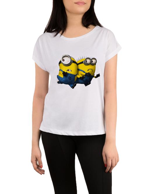 white printed regular tee - 13800719 - Very Small Image - 1