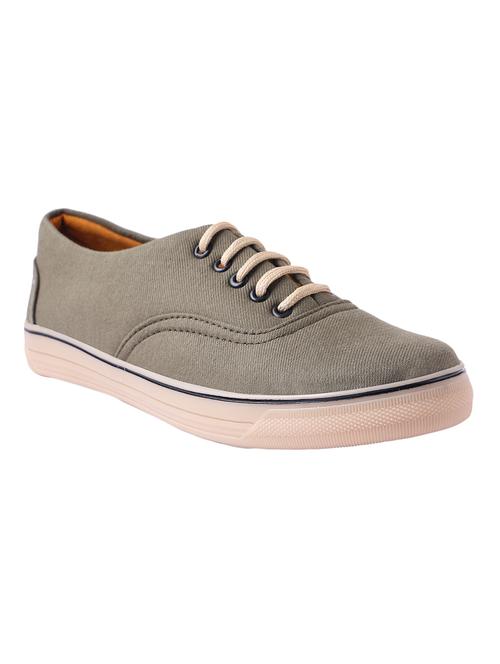 green canvas lace up sneakers - 13802998 - Very Small Image - 1
