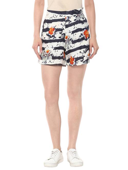 multicolored printed cotton short - 13803213 - Very Small Image - 1