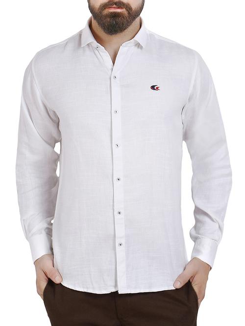 white cotton casual shirt - 13805450 - Very Small Image - 1