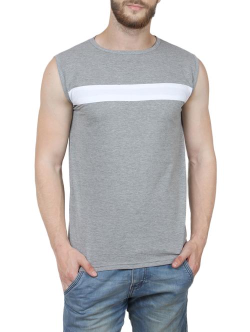 grey cotton tshirt - 13805905 - Very Small Image - 1