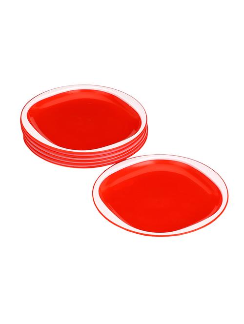 colorful round microwave safe designer dessert plate set of six - 13805970 - Very Small Image - 1
