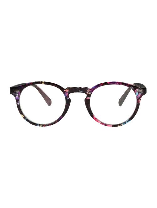 zyaden printed round eyewear frame - 13806879 - Very Small Image - 1