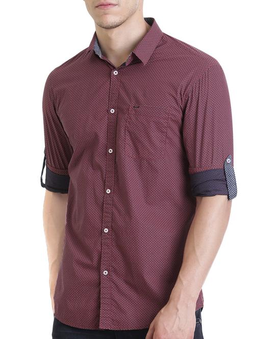 red cotton casual shirt - 13811497 - Very Small Image - 1