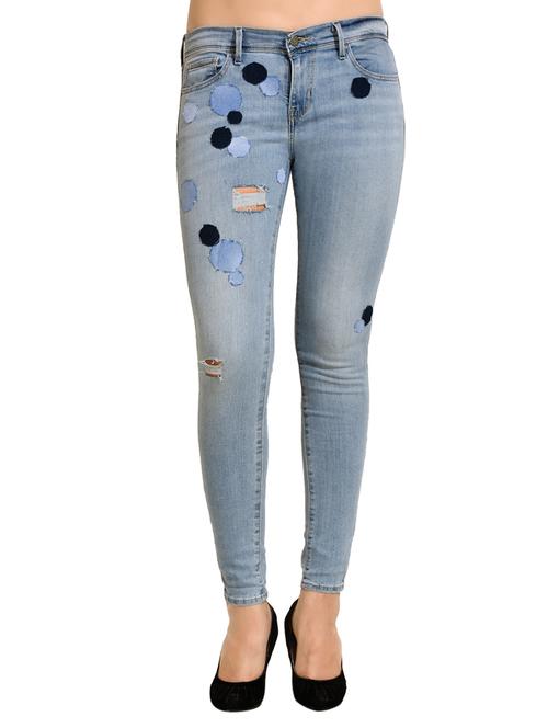 blue distressed denim jean - 13811741 - Very Small Image - 1