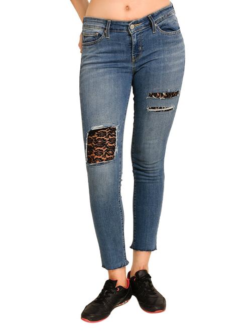 blue distressed denim jean - 13811759 - Very Small Image - 1