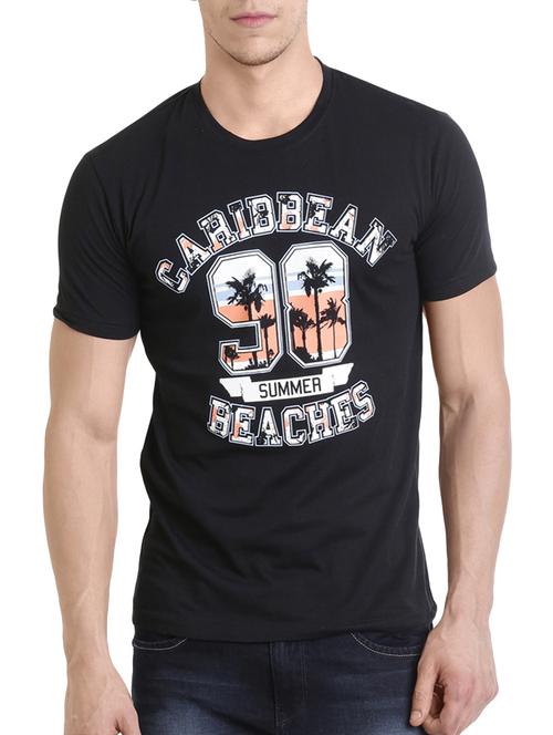 black cotton t-shirt - 13812008 - Very Small Image - 1