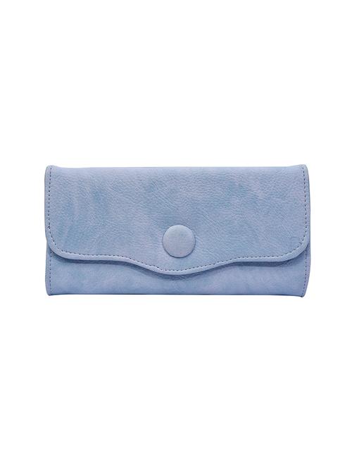 blue leatherette envelope  clutch - 13815225 - Very Small Image - 1
