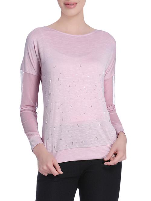 ether  pink viscose tee - 13815935 - Very Small Image - 1