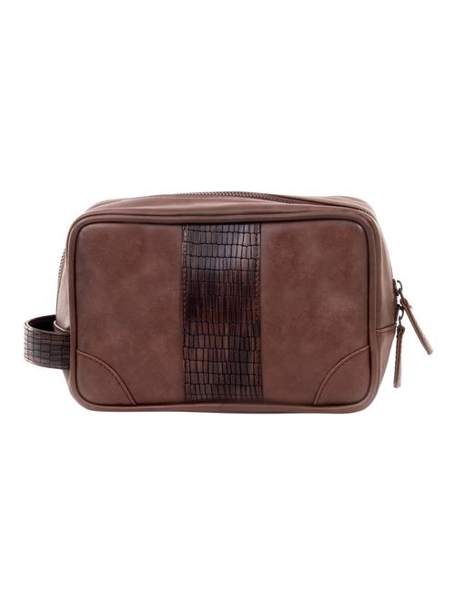 brown leatherette utility bag - 13816279 - Very Small Image - 1